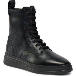 Polokozačky Tommy Hilfiger Sporty Leather Flat Boot FW0FW07799 Black BDS