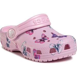 Nazouváky Crocs Classic Butterfly Clog Ps 206414 Ballerina Pink