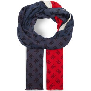 Šál Tommy Hilfiger Th Contemporary Scarf AW0AW15791 Space Blue DW6