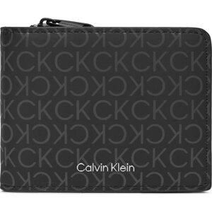 Velká pánská peněženka Calvin Klein Rubberized Bifold Half Z/A K50K511376 Uv Mono Black 0GL