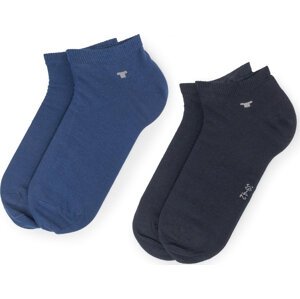 Sada 2 párů nízkých ponožek unisex Tom Tailor 9411M Blue Depths 165