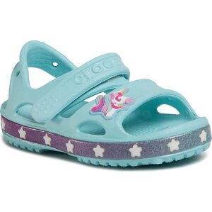Sandály Crocs Crocsfl Unicorn Charm Sandal G 206366 Ice Blue