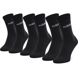 Sada 3 párů vysokých ponožek unisex adidas Hc Crew 3Pp GE6171 Černá