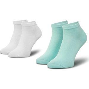 Sada 2 párů dámských nízkých ponožek Tommy Hilfiger 373001001 Mint Leaf 017