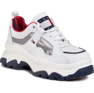 Sneakersy Tommy Jeans Recycled Mesh Flatform Shoe EN0EN00808 Rwb C87