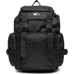 Batoh Tommy Jeans Tjm Off Duty Flap Backpack AM0AM11951 Black BDS