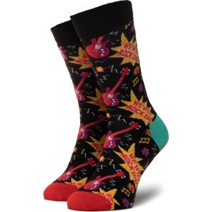 Klasické ponožky Unisex Happy Socks QUE01-9302 Černá
