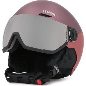 Lyžařská helma Uvex Wanted visor 5662627005 Bramble / Antique Rose Mat