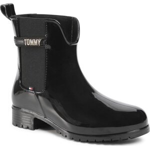 Holínky Tommy Hilfiger Block Branding Rainboot FW0FW05202 Black BDS