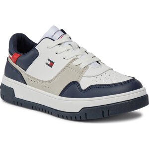 Sneakersy Tommy Hilfiger Low Cut Lace-Up Sneaker T3X9-33368-1355 S White/Blue/Red Y003