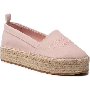 Espadrilky Calvin Klein Jeans Flatform Espadrilles YW0YW00579 Pale Conch Shell TFT