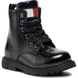 Turistická obuv Tommy Hilfiger Lace-Up Bootie T1A5 30830 1071999 S Black