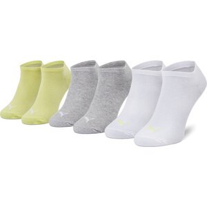 Sada 3 párů nízkých ponožek unisex Puma 906807 57 Bílá