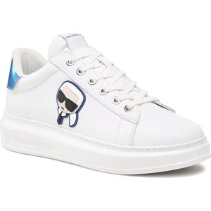 Sneakersy KARL LAGERFELD KL52530G White Lthr w/Blue