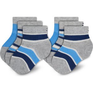Sada 3 párů dětských vysokých ponožek Tommy Hilfiger 701210509 Blue Combo 003