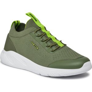 Sneakersy Geox J Sprintye Boy J25GBA 0006K C0914 D Military/Lime