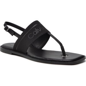 Sandály Calvin Klein Squared Flat Tp Sandal He HW0HW00818 Ck Black BAX