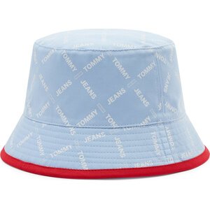 Klobouk Tommy Jeans Tjw Item Reversible Bucket Hat AW0AW11856 Modrá