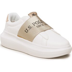 Sneakersy U.S. Polo Assn. Helis HELIS016 WHI-GOL01