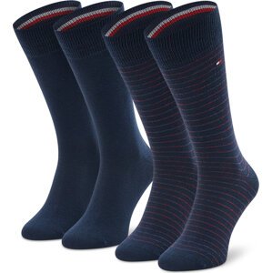 Pánské klasické ponožky Tommy Hilfiger 100001496 Navy/Red 025