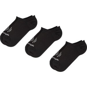 Sada 3 párů nízkých ponožek unisex Reebok Cl Fo Invisible 3P CV8485 Black