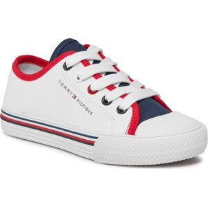 Plátěnky Tommy Hilfiger Low Cut Up Sneaker T3X9-33325-0890 M White/Blue/Red Y003