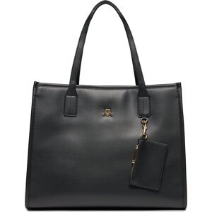 Kabelka Tommy Hilfiger Th City Tote AW0AW15690 Black BDS