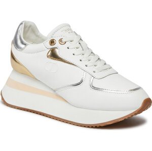 Sneakersy TWINSET 241TCP080 Bianco Ottico/Gold/Silver 11339