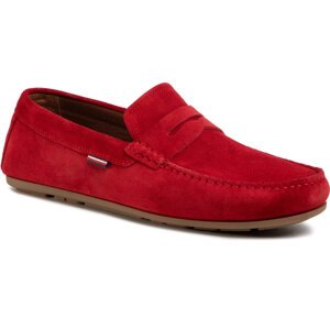 Mokasíny Tommy Hilfiger Classic Suede Penny Loafer FM0FM02725 Primary Red XLG
