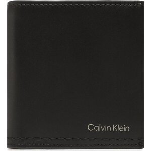 Malá pánská peněženka Calvin Klein Duo Stitch Trifold 6cc W/Coin K50K510324 BAX