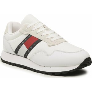 Sneakersy Tommy Jeans Retro Runner Ess EM0EM01081 White YBR