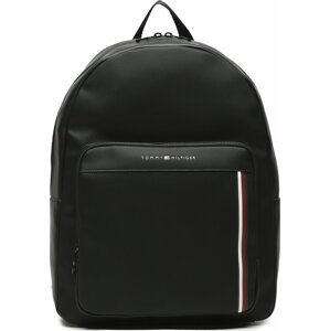 Batoh Tommy Hilfiger Th Pique Pu Backpack AM0AM11317 Černá