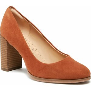 Polobotky Clarks Freva 85 Court 261747514 Caramel Suede