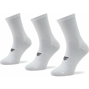 Sada 3 párů pánských vysokých ponožek 4F H4Z22-SOM303 10S