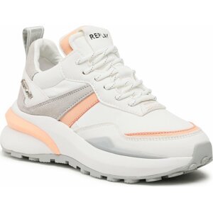 Sneakersy Replay GWS4V.000.C0008T White Orange 0076