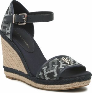 Espadrilky Tommy Hilfiger Th Monogram Denim Wedge FW0FW06935 Denim Monogram 0G4