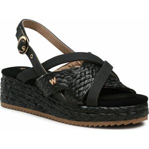 Espadrilky Wrangler Kim Raffia WL31555A Black 062