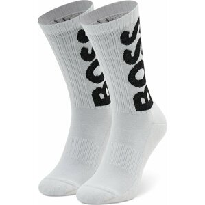 Pánské klasické ponožky Boss Qs Rib Logo Cc 50467748 100