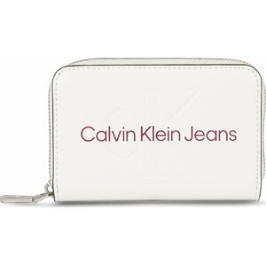 Dámská peněženka Calvin Klein Jeans Sculpted Med Zip Around Mono K60K607229 Ivory YBI