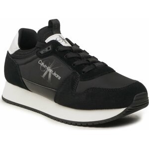 Sneakersy Calvin Klein Jeans Retro Runner Laceup Refl YM0YM00742 Black/Bright White BEH