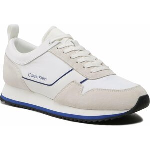 Sneakersy Calvin Klein Low Top Lace Up Mix HM0HM00985 White/Urban Blue 0K7