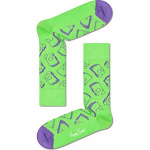 Klasické ponožky Unisex Happy Socks SIM01-7303 Zelená