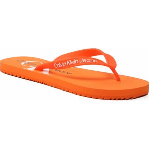 Žabky Calvin Klein Jeans Beach Sandal Monogram Tpu YM0YM00838 Firecracker 0JG