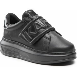 Sneakersy KARL LAGERFELD KL62537 Black Lthr/Mono