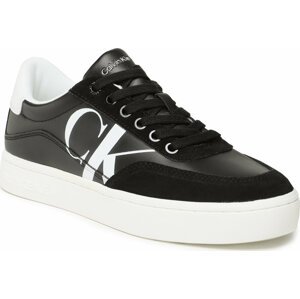 Sneakersy Calvin Klein Jeans Classic Cupsole Laceup Mix Lth YW0YW01057 Black/Bright White/Silver BEH