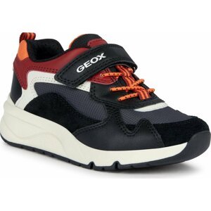 Sneakersy Geox J Rooner Boy J36H0A 01122 C0260 M Black/Dk Red