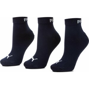Sada 3 párů nízkých ponožek unisex Puma 271080001 Navy 321