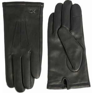 Pánské rukavice Calvin Klein Gs Ck Metal Gloves Leather W/Box K50K511020 Ck Black BAX