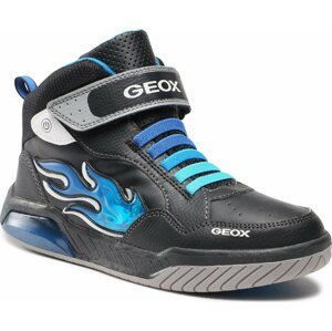 Sneakersy Geox J Inek Boy J369CE 0BU11 C0035 DD Black/Lt Blue