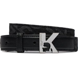 Dámský pásek Karl Lagerfeld Jeans K Logo Aop Denim Belt 236J3104 Washed Black J120